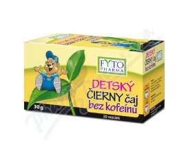 Dětský černý čaj bez kofeinu 20x1.5g Fytopharma