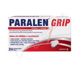 Paralen Grip chřipka+bolest 500/25/5mg