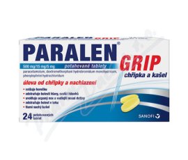 Paralen Grip chřipka a kašel 500/15/5mg