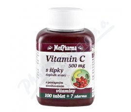 MedPharma Vitamin C 500mg s šípky prod.úč.