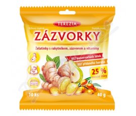 ZÁZVORKY želatinky s rakytníkem zázvorem a vit