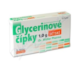 Glycerinové čípky 1.0g dětské