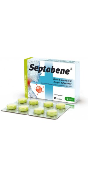 Septabene citron a bezový květ 3mg/1mg