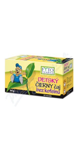 Dětský černý čaj bez kofeinu 20x1.5g Fytopharma