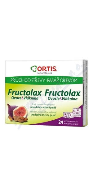 Fructolax Ovoce&Vláknina žvýkací kostky