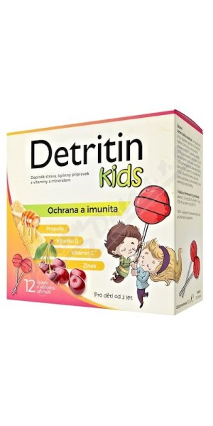 Detritin Kids lízátka na imunitu višeň