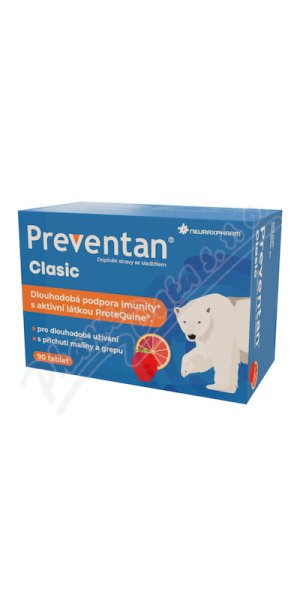 Preventan Clasic s příchutí maliny a grepu