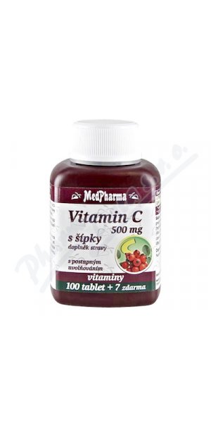 MedPharma Vitamin C 500mg s šípky prod.úč.