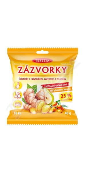 ZÁZVORKY želatinky s rakytníkem zázvorem a vit